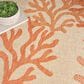 Nourison Garden Oasis Nautical Coral 9" x 12" Indoor/Outdoor Area Rug, , large