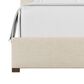 Viceray Collections Emily Queen Upholstered Panel Bed with Arched Headboard in Ivory Cream, , large