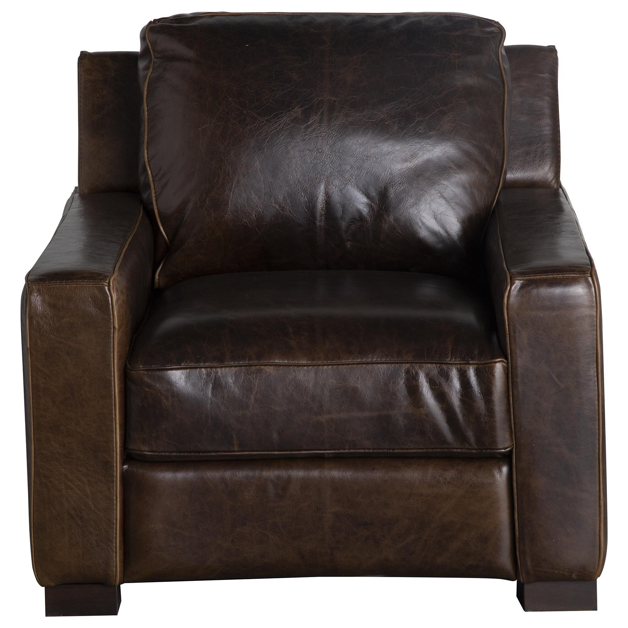 Chestnut discount leather chair