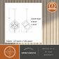Vaxcel International Co. Ltd. Anson 1-Light Pendant in Matte Black and Gold, , large
