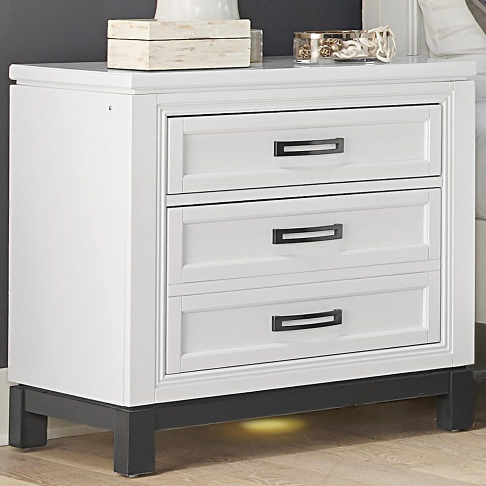 Riva Ridge Hyde Park 2 Drawer Nightstand in White, , large