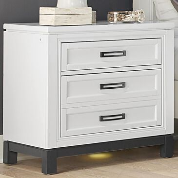 Riva Ridge Hyde Park 2 Drawer Nightstand in White, , large