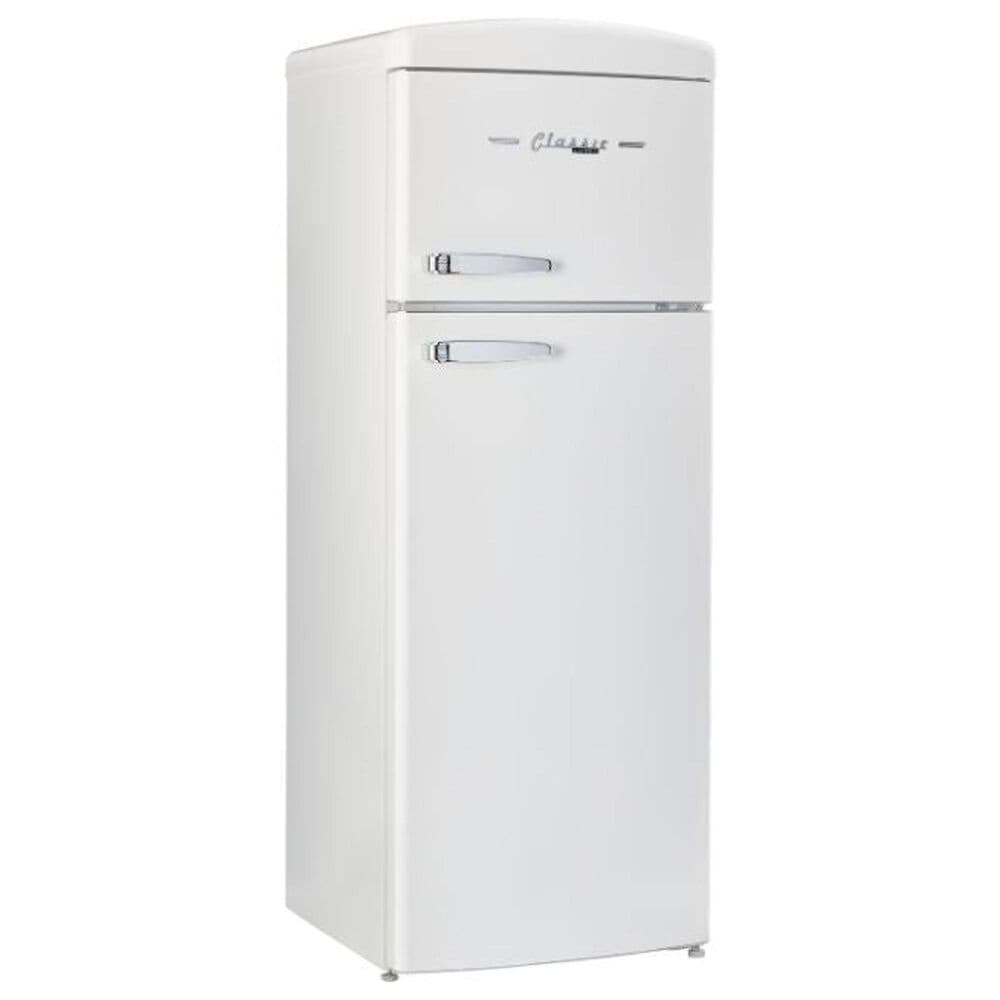 Unique Appliances Classic Retro 7.5 Cu. Ft. Top Freezer Refrigerator in Marshmallow White, , large