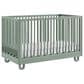 Oxford Baby Meridian 3-Piece Nursery Set with 3-in-1 Convertible Crib, Dresser and Changing Topper in Olive Green, , large