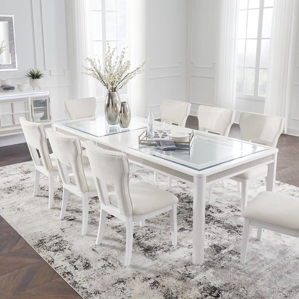 Ashley Chalanna Dining Chair Set of 2 in White, , large