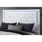 Global Furniture USA Alina 3-Piece King Upholstered Panel Bedroom Set in White, , large