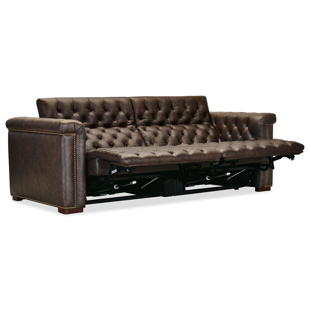 Hooker Furniture Savion Deux Power Reclining Sofa with Power Headrests in West Saddlewood, , large