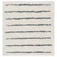 Safavieh Venus Shag VNS604B 5"3" Square Ivory and Dark Grey Area Rug, , large