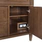 James Martin Vanities Lorelai 36" Single Vanity in Mid-Century Walnut with Single Hole 3 cm and White Zeus Quartz Top & Backsplash, , large