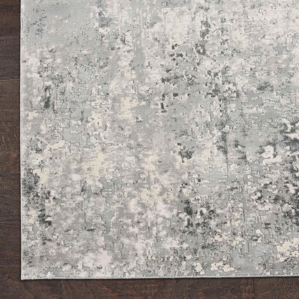 Nourison Rustic Textures Grey and Beige 6&#39; x 9&#39; Area Rug, , large