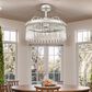 Cal Lighting Anzio Ceiling Fandelier with Light in Chrome, , large