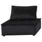 HOMLUX 40" Armless Lounge Chair in Black Velvet, , large