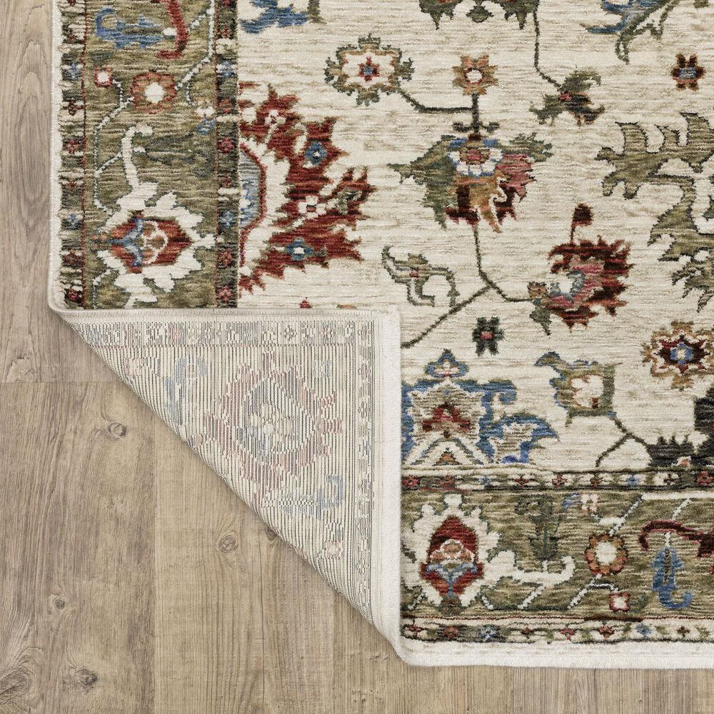 Oriental Weavers Hastings HA03W 2&#39;3&quot; x 7&#39;6&quot; Ivory Runner, , large