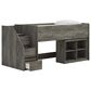 Ashley Frandern Twin Loft  Bed with Bookcase Storage in Gray, , large