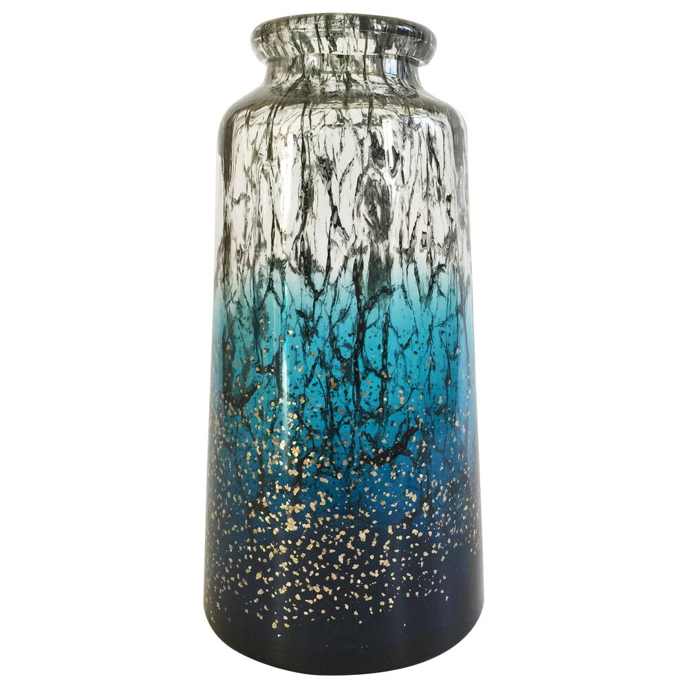 Moe's Home Collection Beaufort Vase in Blue, , large
