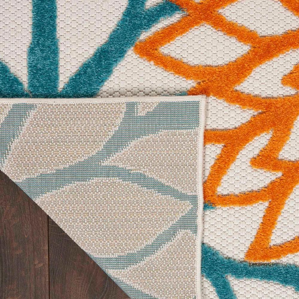 Nourison Aloha 12&#39; x 15&#39; Turquoise and Multicolor Indoor/Outdoor Area Rug, , large
