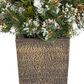 The Gerson Company 4" Potted Pre-Lit Artificial Needle Glacier Pine with White LED Lights in Green, , large