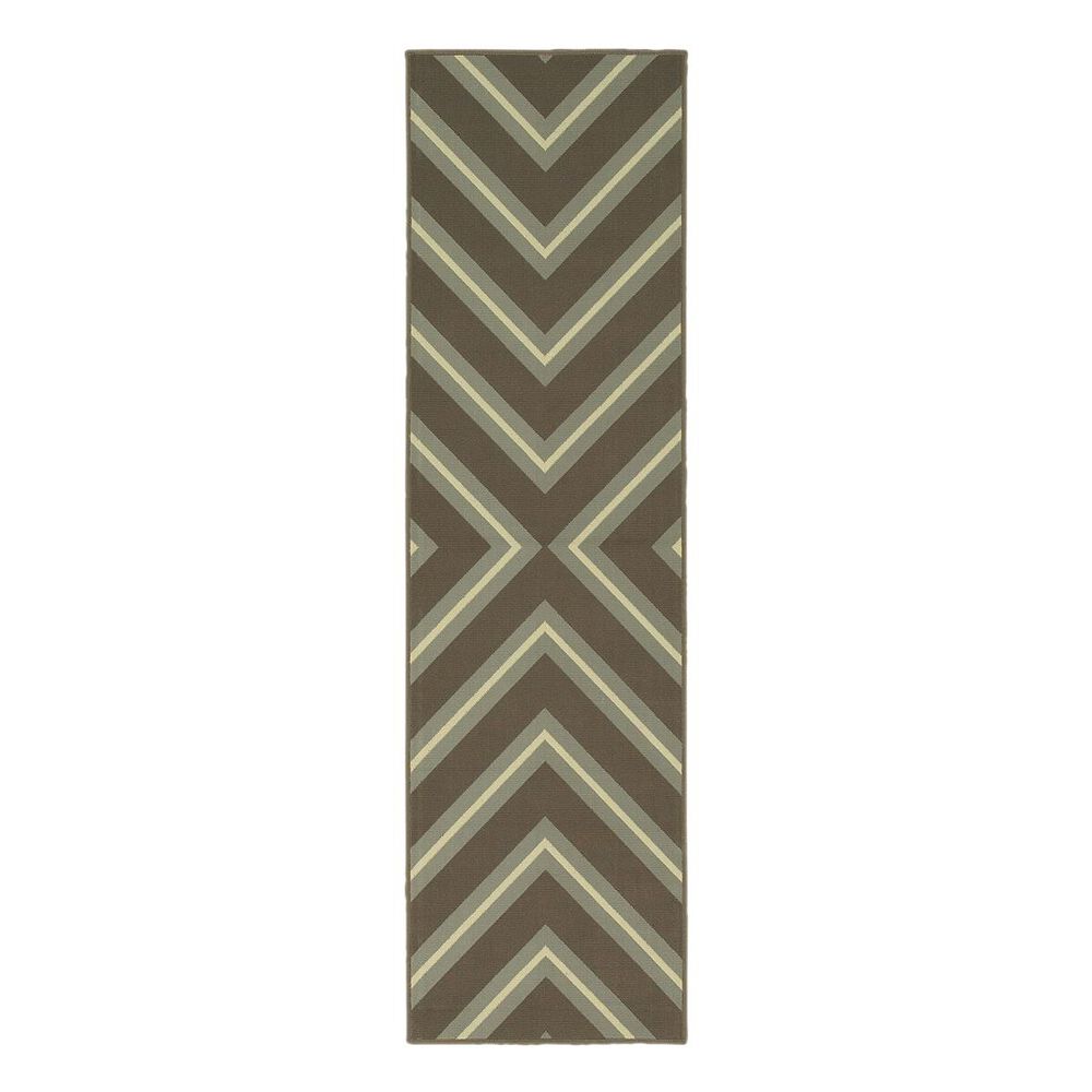 Oriental Weavers Riviera 4589D 2"3" x 7"6" Grey Runner, , large