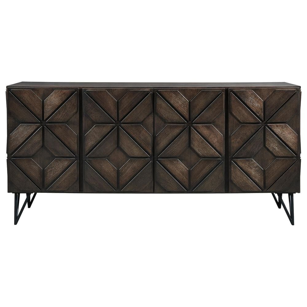 Ashley Chasinfield 72" Large TV Stand in Dark Espresso Brown, , large