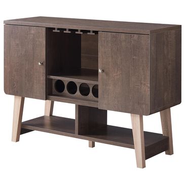 Furniture of America Oneill Wine Cabinet in Walnut Oak, , large