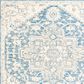 Safavieh Micro-Loop MLP503M 5" Round Blue and Ivory Area Rug, , large