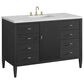 James Martin Vanities Myrrin 48" Vanity in Carbon Oak with 3 cm Ethereal Noctis Quartz Top, , large