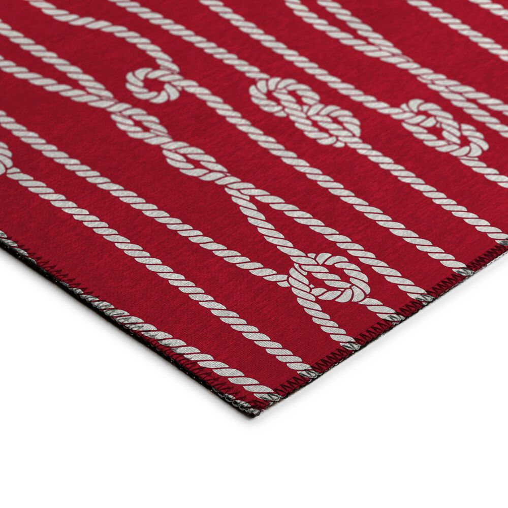 Dalyn Rug Company Harbor Contemporary 3&#39; x 5&#39; Red Indoor/Outdoor Area Rug, , large