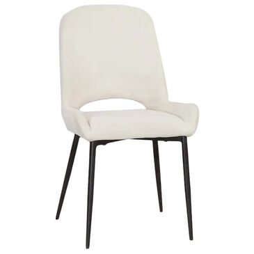 Penny Lane Amore Side Chair with Tusk Cushion in Black Powdercoat, , large