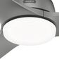 Hunter Gallegos 52" Outdoor Ceiling Fan with Light in Matte Silver, , large