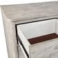 Riva Ridge Zane 5-Drawer Chiffarobe in Parchment and Matte Black, , large
