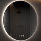 HOMLUX 36" Round Frameless LED Backlit Bathroom Vanity Mirror in Silver, , large