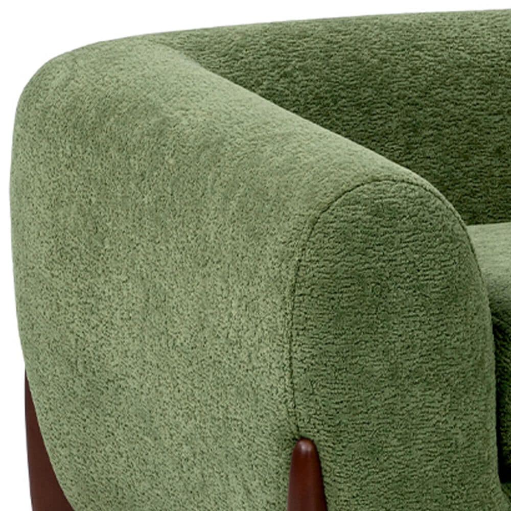 Jennifer Taylor Home Louie Alpine 36.5" Medium Sherpa Dog Sofa Bed in Moss Green, , large