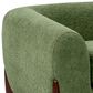 Jennifer Taylor Home Louie Alpine 36.5" Medium Sherpa Dog Sofa Bed in Moss Green, , large