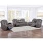 Steve Silver Daniel Triple Power Reclining Sofa in Mossy Gray, , large