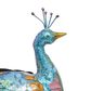 Maple and Jade Peacock Decorative Garden Sculpture with Crystal Accents in Teal, Blue, Pink and Orange, , large