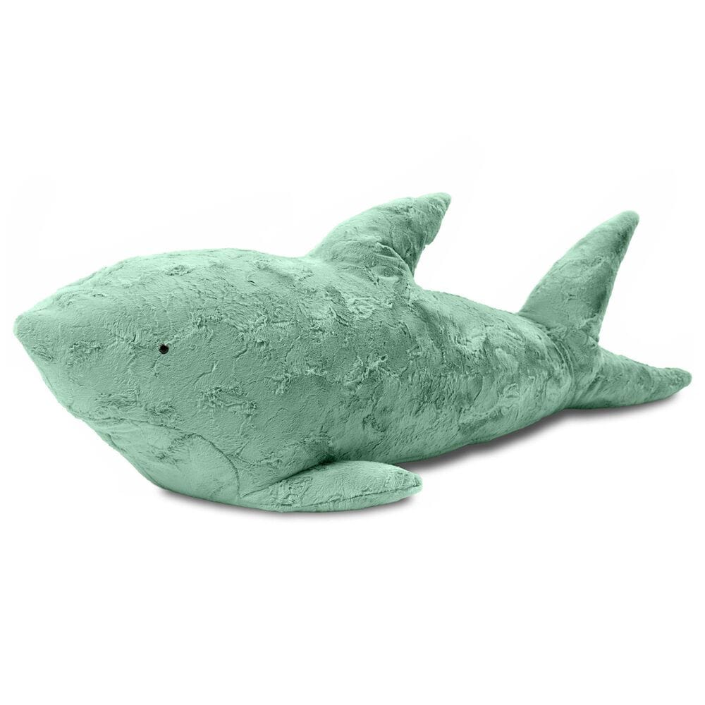 Jaxx Finn The Shark Sea Buddy Large Kids Stuffed Animal Bean Bag in Spearmint Green, , large