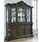 Millenium Maylee Dining Buffet with Hutch in Dark Brown, , large