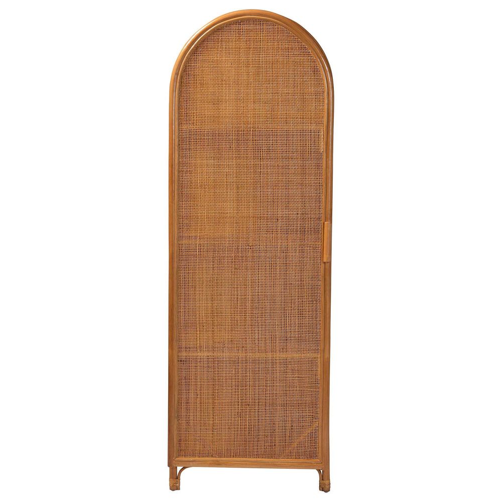 Baxton Studio Paloma 1-Door Accent Cabinet with Shelves in Light Honey, , large