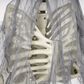 The Gerson Company Lighted Hanging Upside Down Skeleton in White, , large