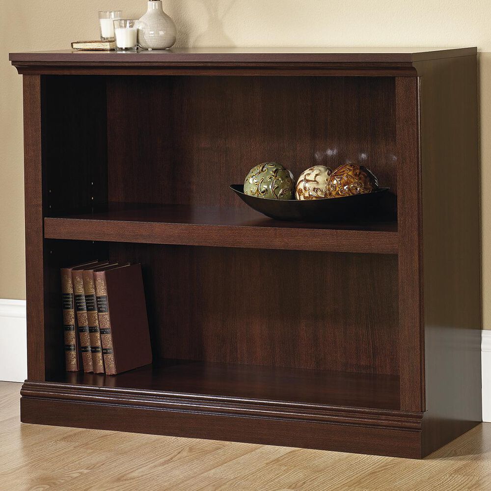 Sauder 2-Shelf Bookcase in Select Cherry, , large