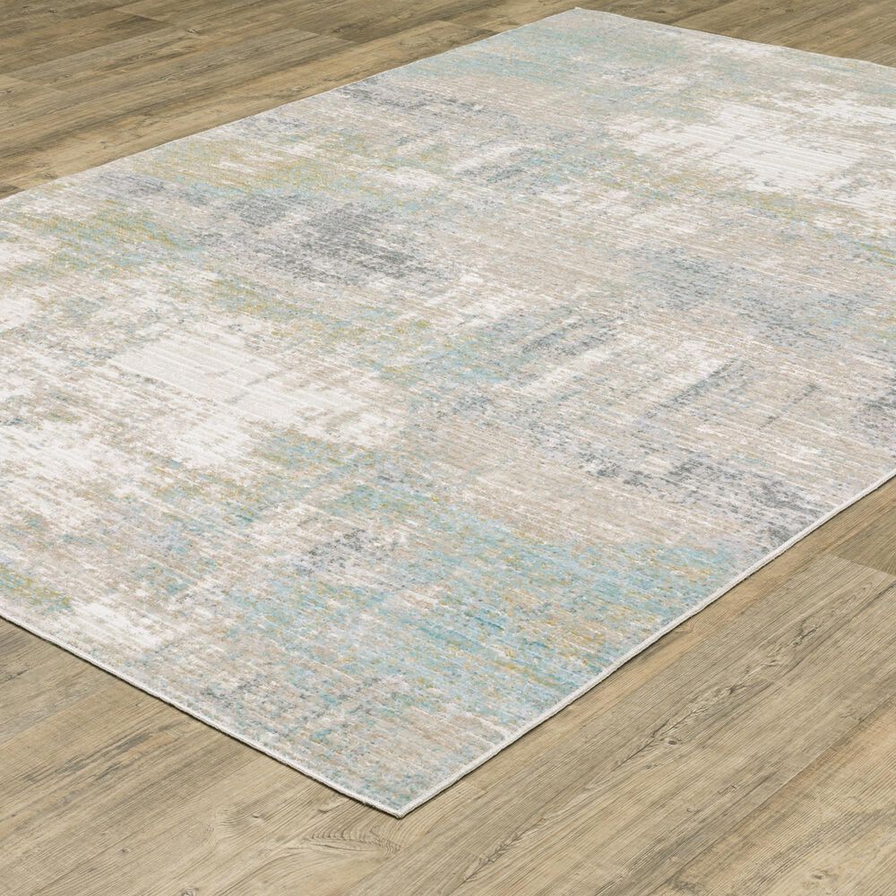 ROW by Oriental Weavers Cavett Ivory and Green 7'10" x 10'10" Area Rug, , large