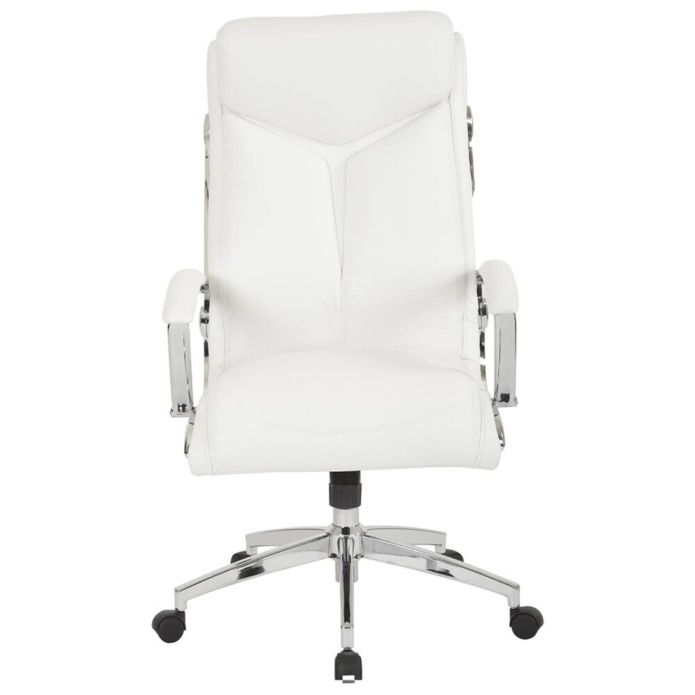 OSP Home FL Series High Back Executive Chair in White, , large