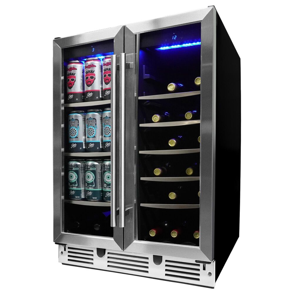 Danby 5.1 Cu. Ft. Under Counter French Door Beverage Center in Stainless Steel, , large