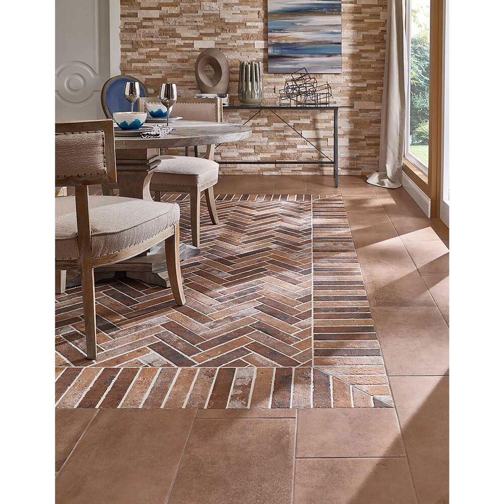 MS International Brickstone Red 2&quot; x 10&quot; Porcelain Tile, , large