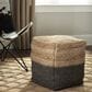 Ashley Sweed Valley Pouf in Natural and Black, , large
