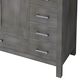 Lexora Home Jacques 84" Double Bathroom Vanity in Distressed Grey with 2 cm White Carrara Marble Top and Rectangular Sinks, , large