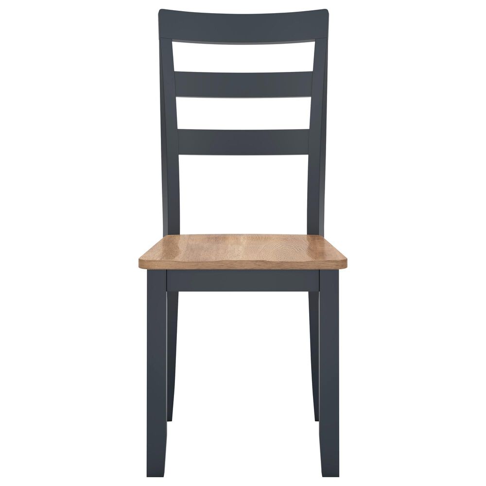 Ashley Gesthaven Side Chair in Light Natural and Dark Slate Blue, , large