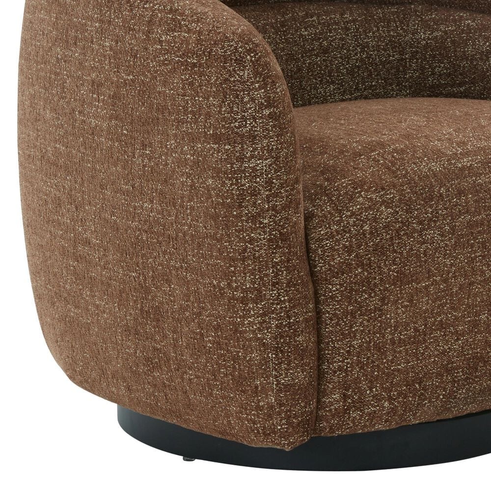 Safavieh Kellybryn Swivel Chair in Dark Brown, , large