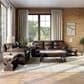 Arapahoe Home Austin Sofa and Loveseat Living Room Set in Chocolate, , large