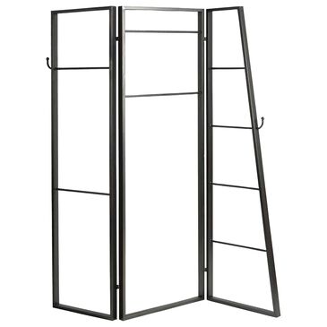 Screen Gems Coatrack 3-Panel Screen in Black, , large
